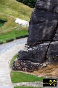 Der Königstein bei  Königstein im Elbsandsteingebirge, Sachsen, (D) - Schrammstein-Formation (KSr3) Stufe d (5) 17. Juli 2005.jpg